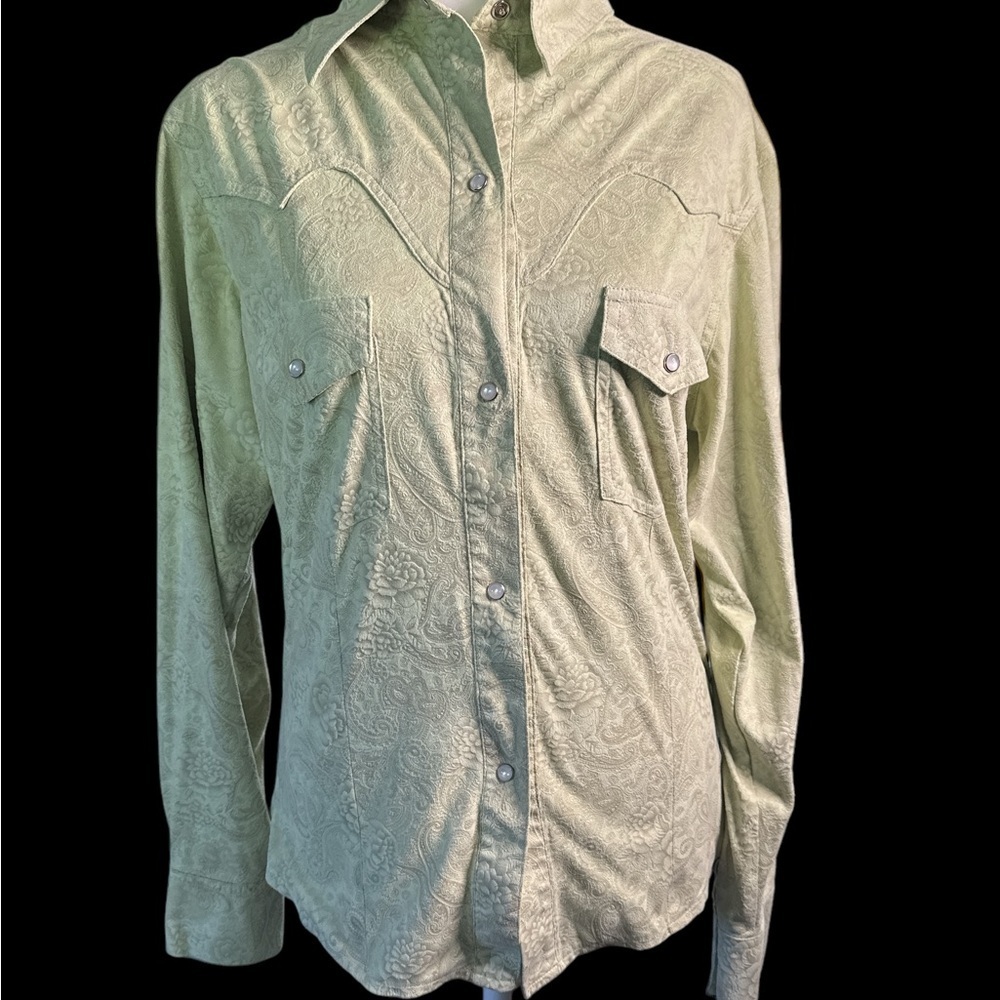 Women's Green Button Down Shirt